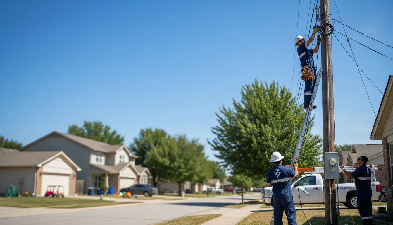 Residential electrician providing installation services in Danube, MN